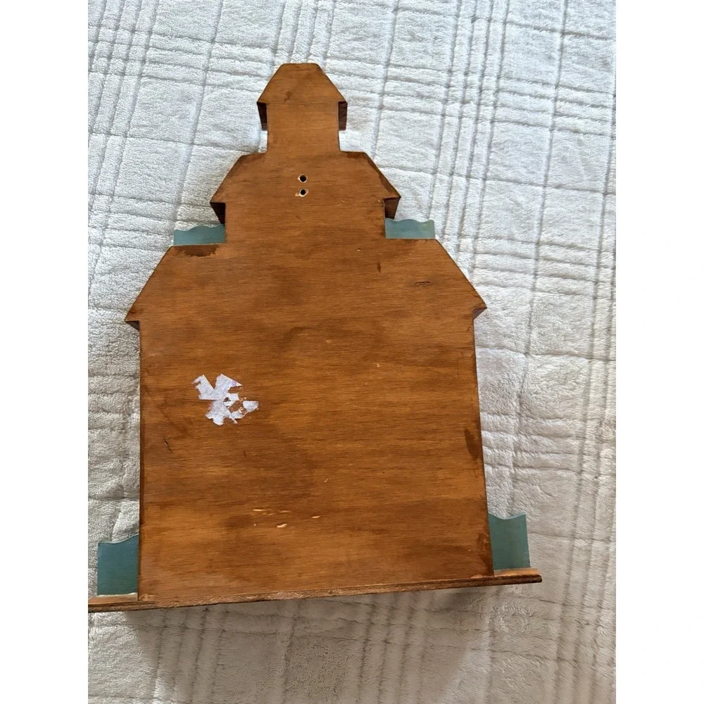 Vintage Display Shelf Wooden House Shadow Box KnickKnack Miniatures Trinkets 12